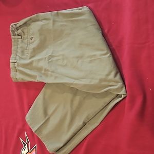 Mens St John's Bay tan relaxed fit dress slacks